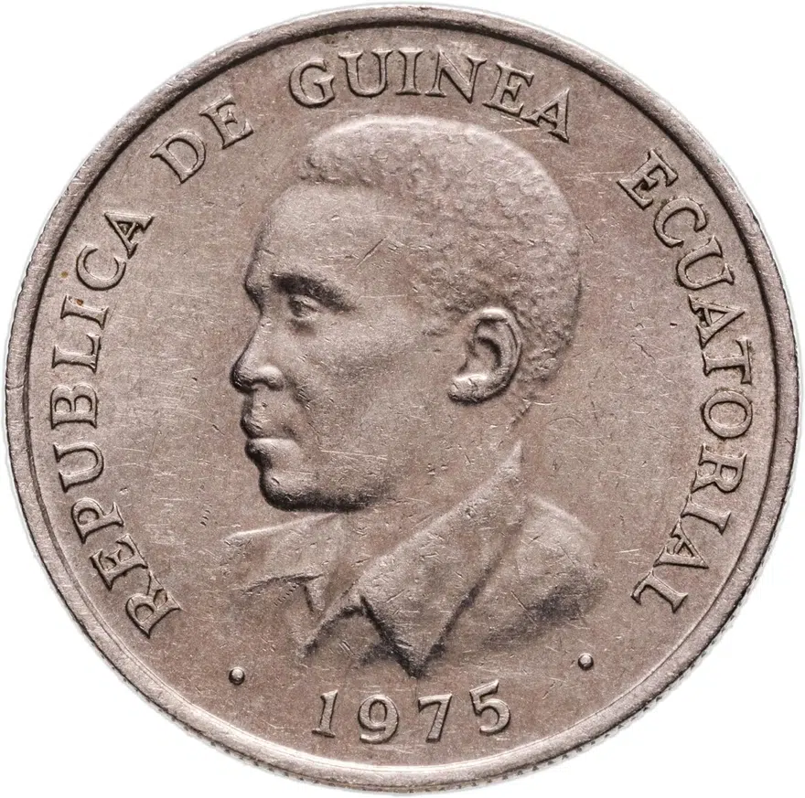 Экваториальная Гвинея 5 экуэле 1975, реверс