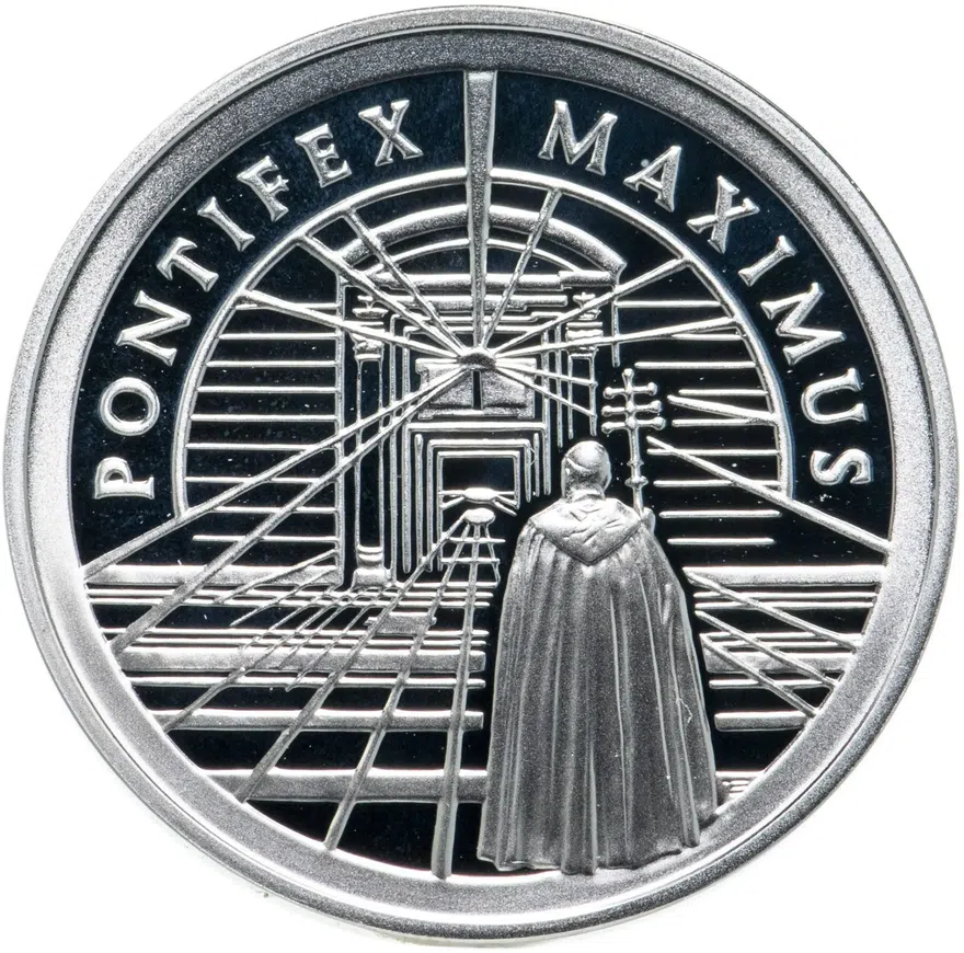Польша 10 злотых (zlotych) 2002  Папа Иоанн Павел II, реверс