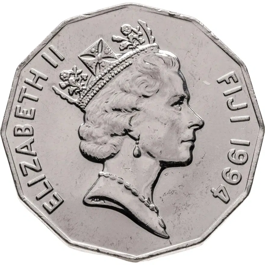 Фиджи 50 центов (cents) 1994, реверс