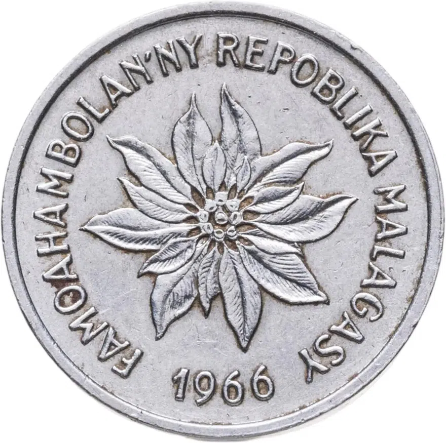 Мадагаскар 1 франк (franc) 1966, реверс