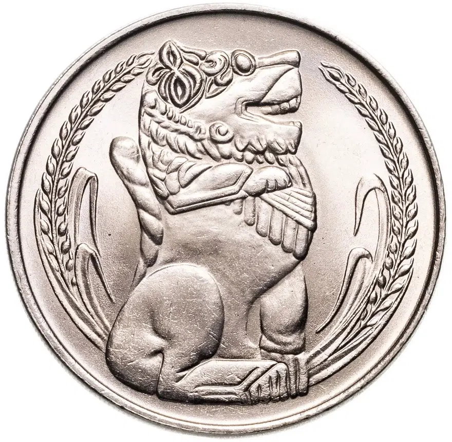 Сингапур 1 доллар (dollar) 1981 в сувенирном конверте, реверс