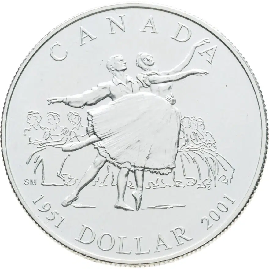 Канада 1 доллар (dollar) 2001 Канадский балет