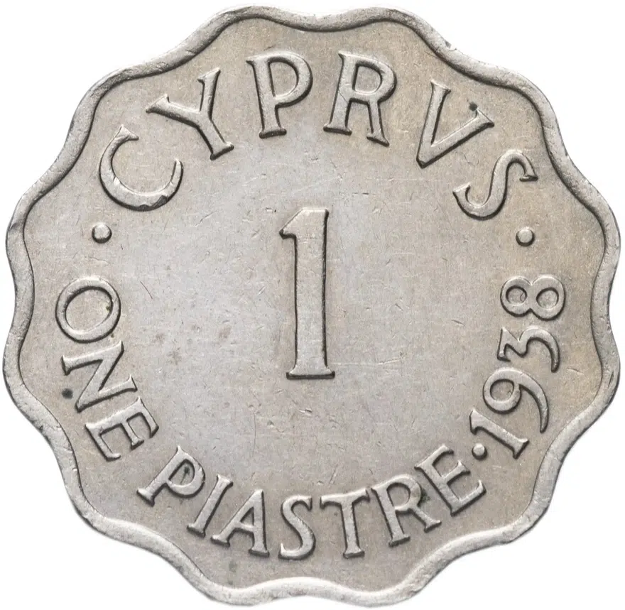Кипр 1 пиастр (piastre) 1938