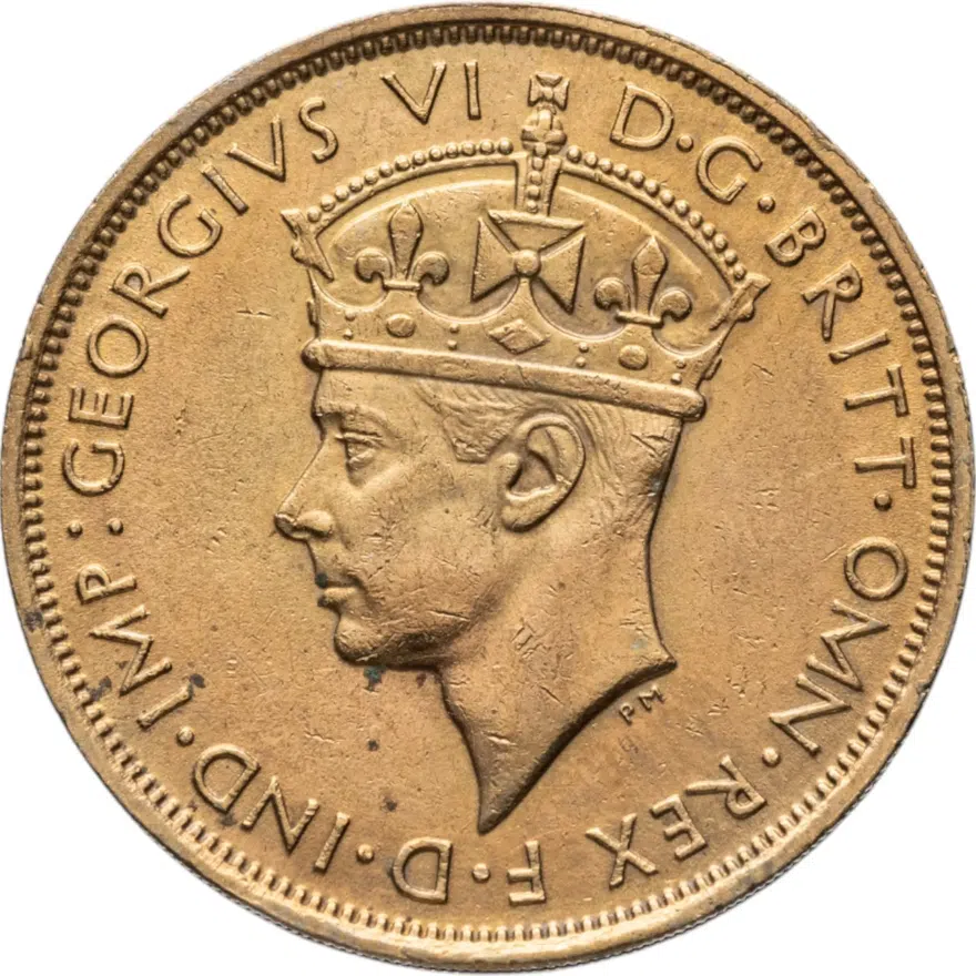 Британская Западная Африка 2 шиллинга (shillings) 1938    отметка монетного двора: "H" - Хитон, Бирмингем