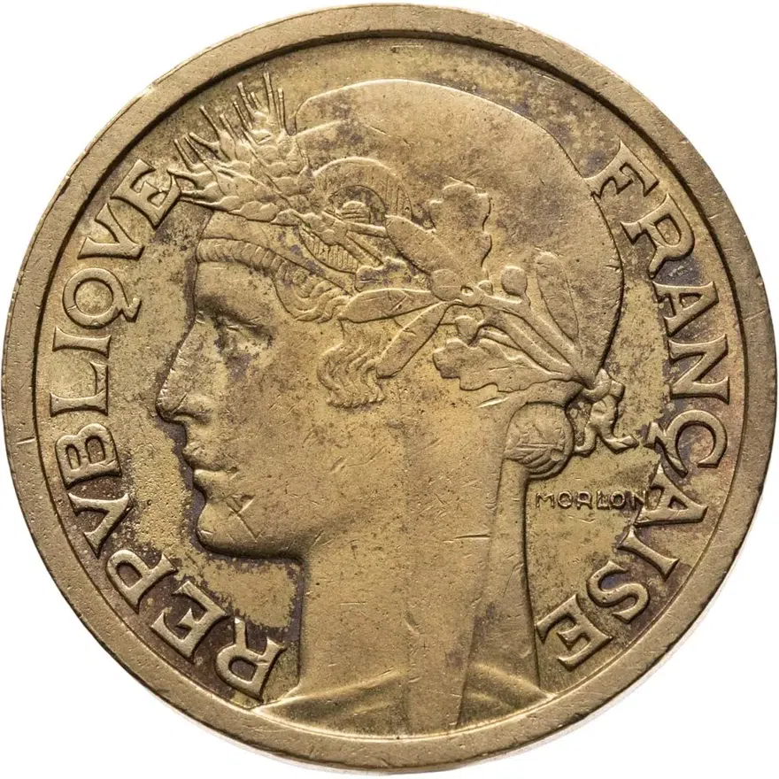 Франция 2 франка (francs) 1939, реверс