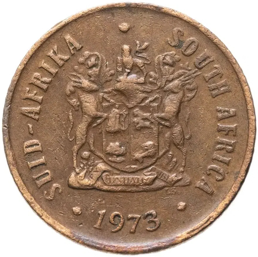 ЮАР 1 цент (cent) 1973, реверс