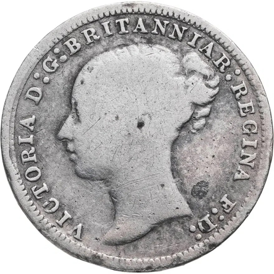 Великобритания 3 пенса (pence) 1874, реверс