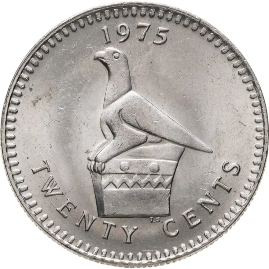 Родезия 20 центов (cents) 1975