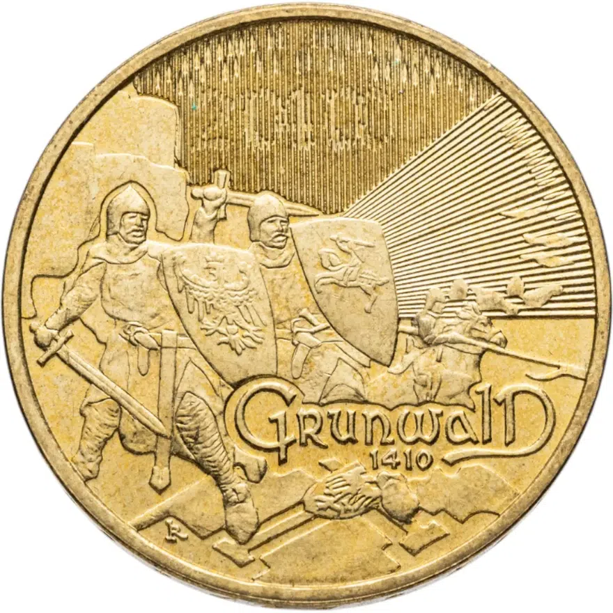 Польша 2 злотых 2010 "Великие сражения - Грюнвальдская битва"