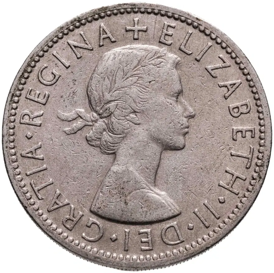 Великобритания 2 шиллинга (флорин, shillings) 1957