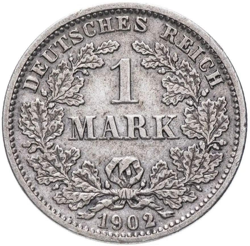 Германия (Германская Империя) 1 марка 1902 "D"