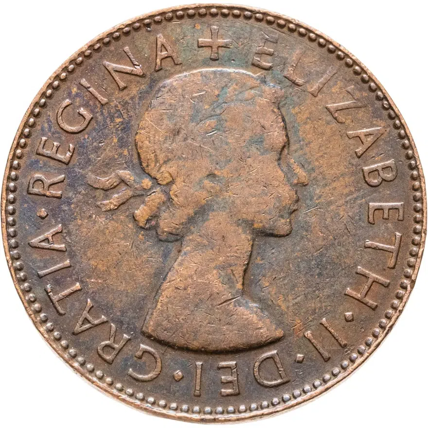 Австралия 1/2 пенни (penny) 1954, реверс