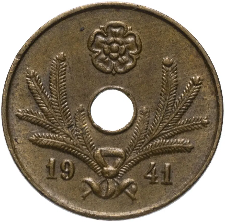 Финляндия 5 пенни 1941, реверс