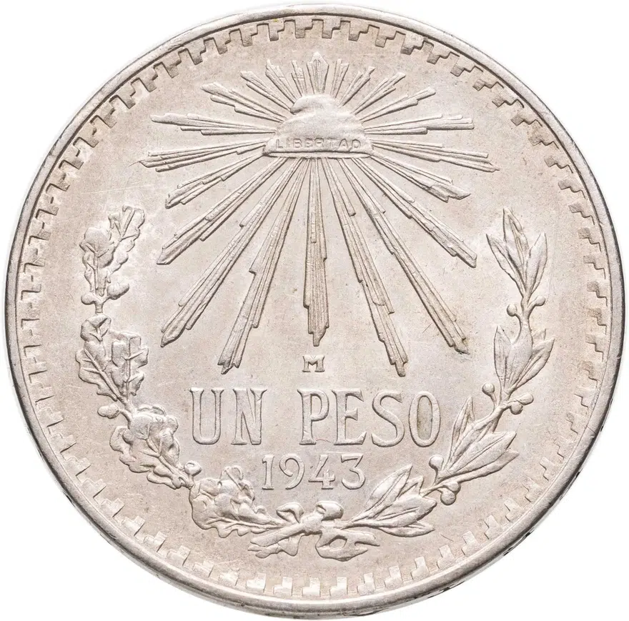Мексика 1 песо (peso) 1943