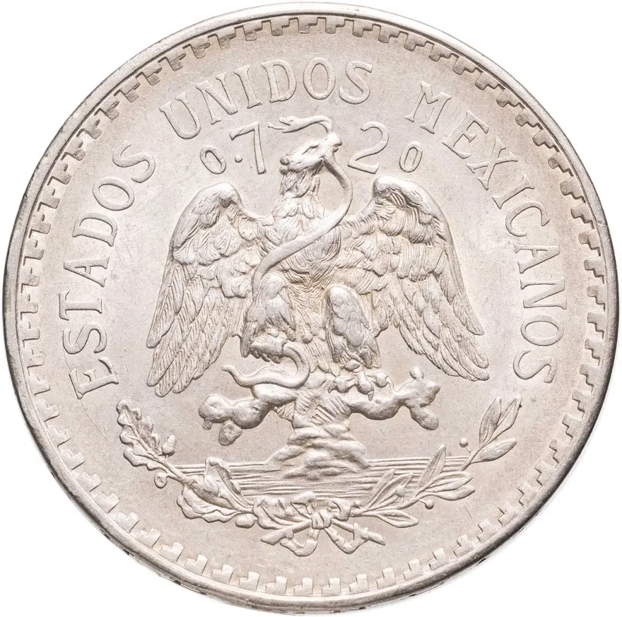 Мексика 1 песо (peso) 1943, реверс