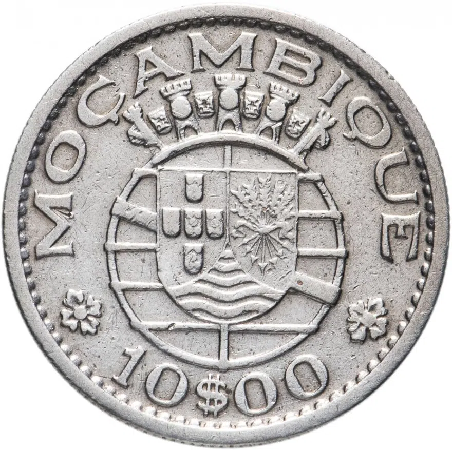Мозамбик 10 эскудо (escudos) 1966
