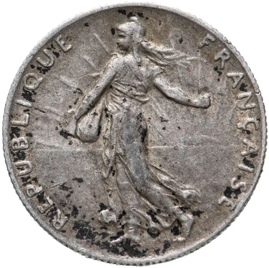 Франция 50 сантимов (centimes) 1917, реверс