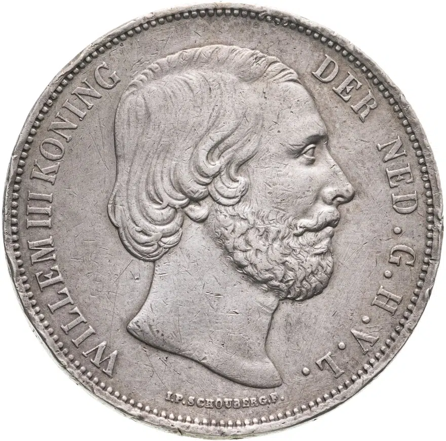 Нидерланды 2 1/2 гульдена (gulden) 1869