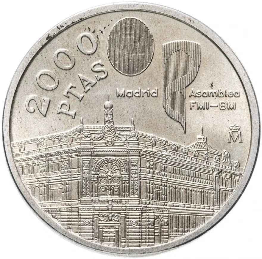 Испания 2000 песет (pesetas) 1994 Ассамблея Всемирного банка и МВФ в Мадриде