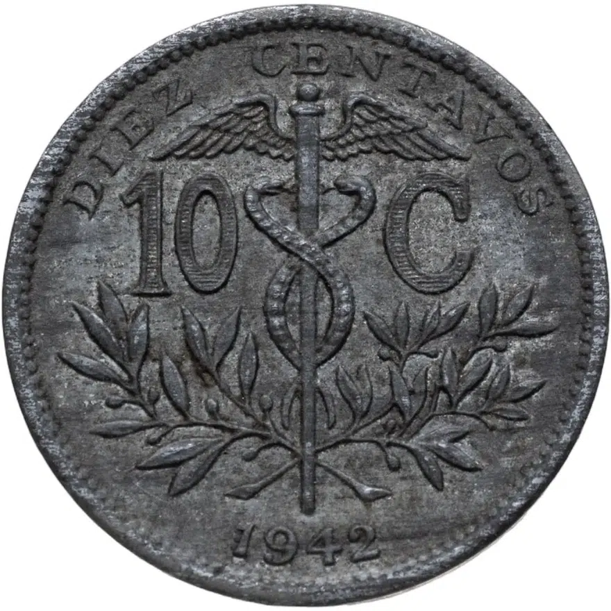 Боливия 10 сентаво (centavos) 1942