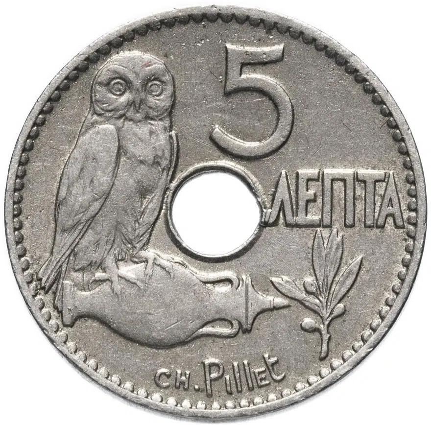Греция 5 лепт 1912