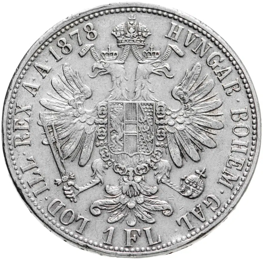 Австрия 1 флорин (florin) 1878, реверс