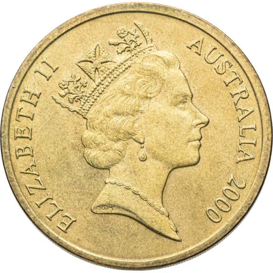 Австралия 5 долларов (dollars) 2000 "Олимпийские игры в Сиднее - Стрельба из лука"