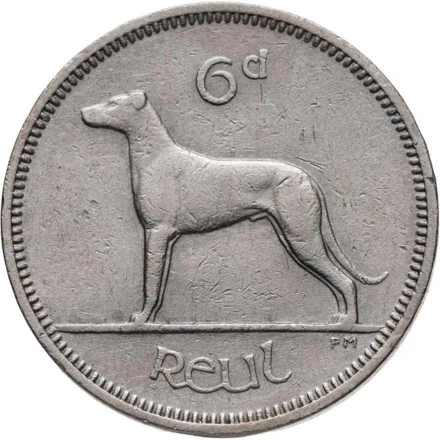 Ирландия 6 пенсов (pence) 1959, аверс