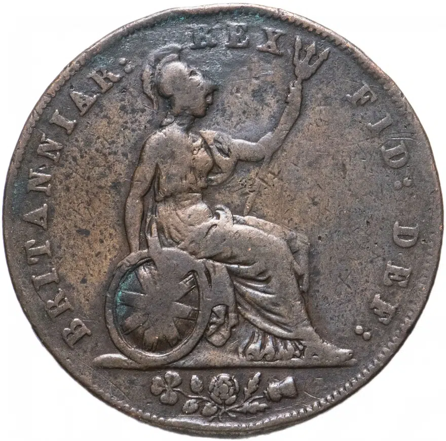 Великобритания 1/2 пенни (penny) 1826