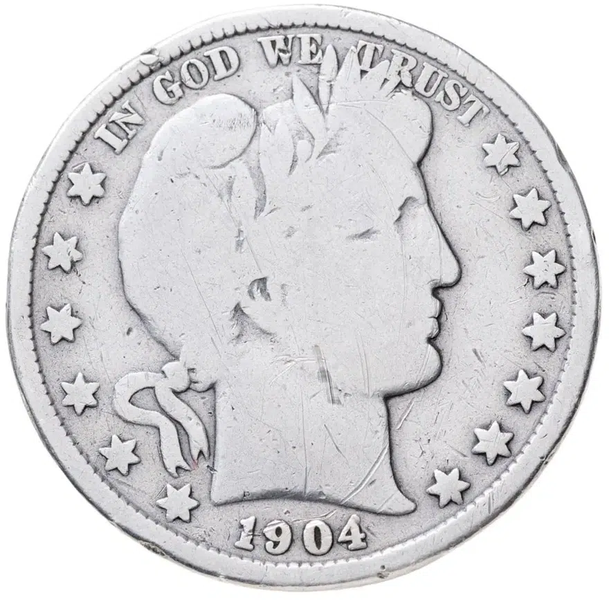 США 50 центов (1/2 доллара, half dollar) 1904