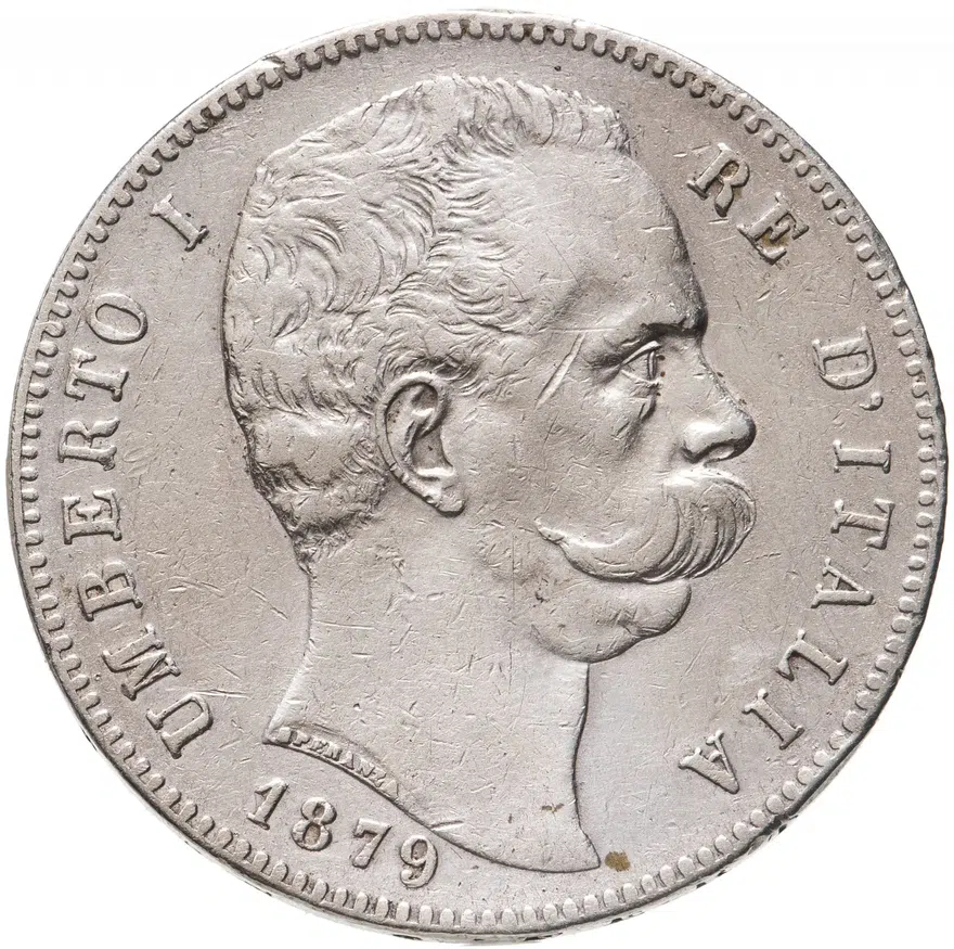 Италия 5 лир (lire) 1879
