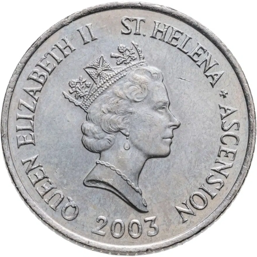 Острова Святой Елены и Вознесения 10 пенсов (pence) 2003