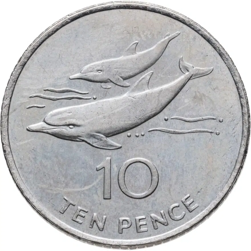 Острова Святой Елены и Вознесения 10 пенсов (pence) 2003, реверс