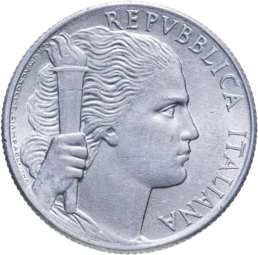 Италия 5 лир 1950