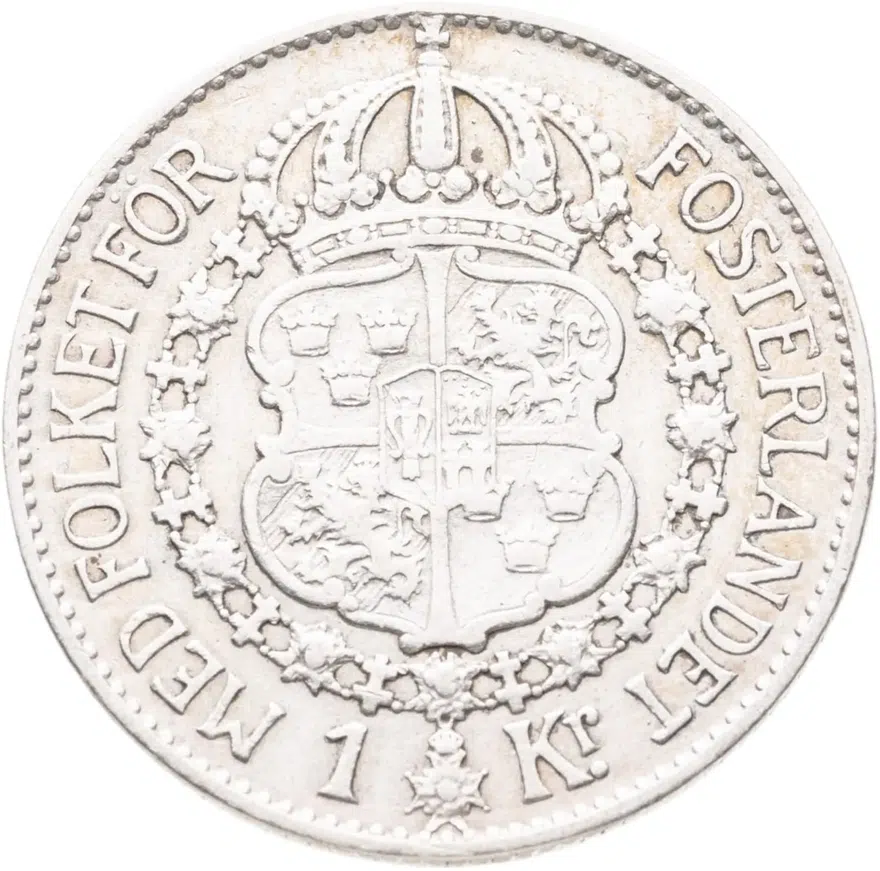 Швеция 1 крона (crown) 1932, реверс