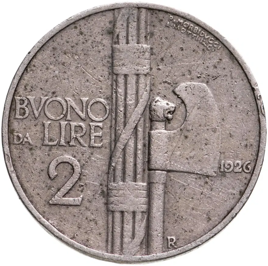 Италия 2 лиры 1926