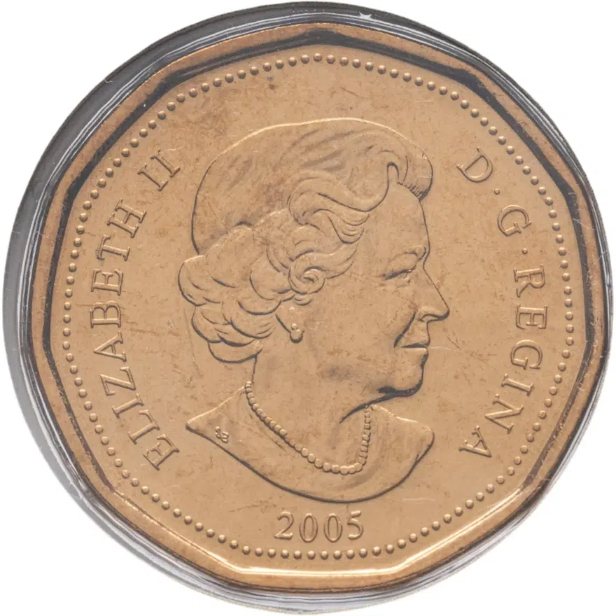 Канада 1 доллар (dollar) 2005   25 лет Марафону Надежды, реверс