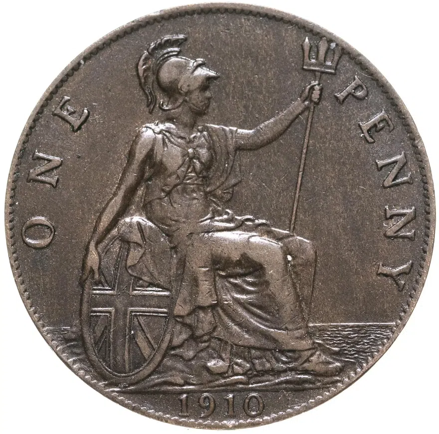 Великобритания 1 пенни (penny) 1910