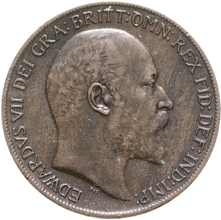 Великобритания 1 пенни (penny) 1910, реверс