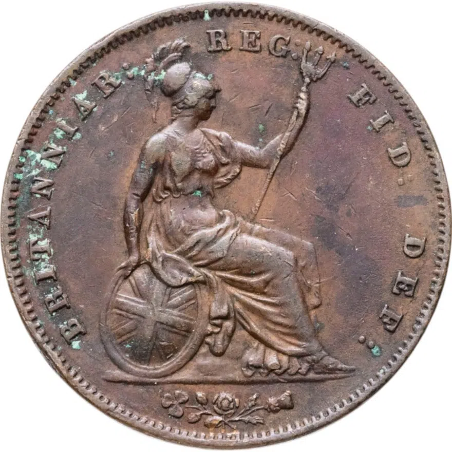 Великобритания 1 пенни (penny) 1859