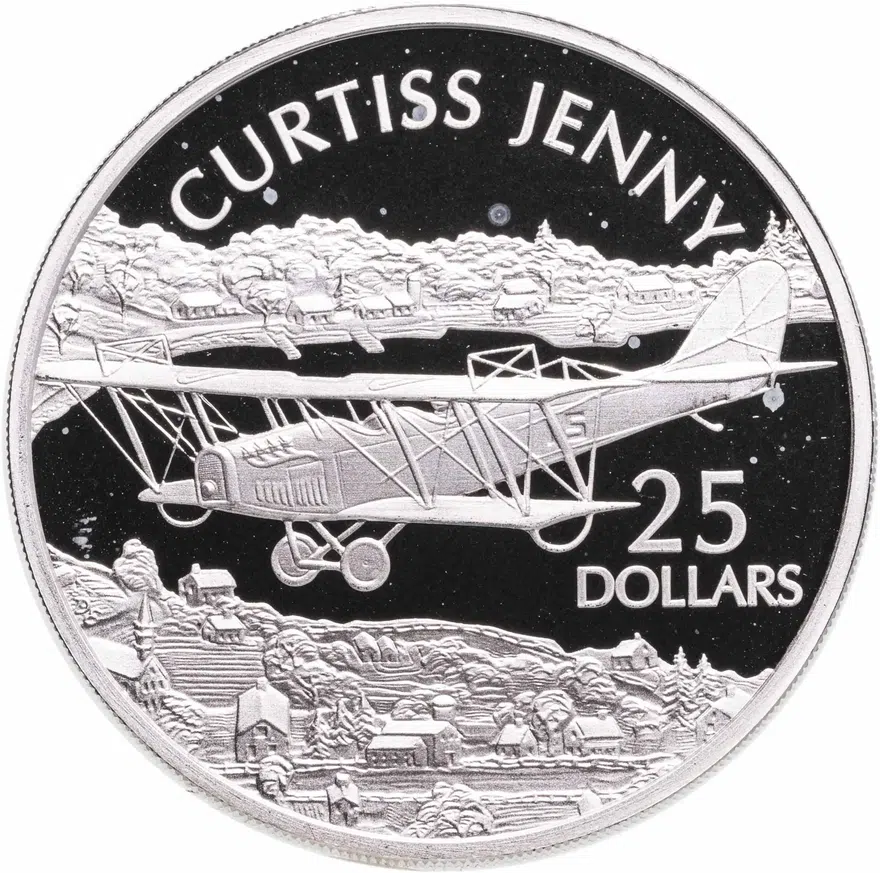 Соломоновы Острова 25 долларов (dollars) 2003 "Самолёты мира: Кёртисс JN-4 Дженни (Curtiss JN-4 Jenny)"