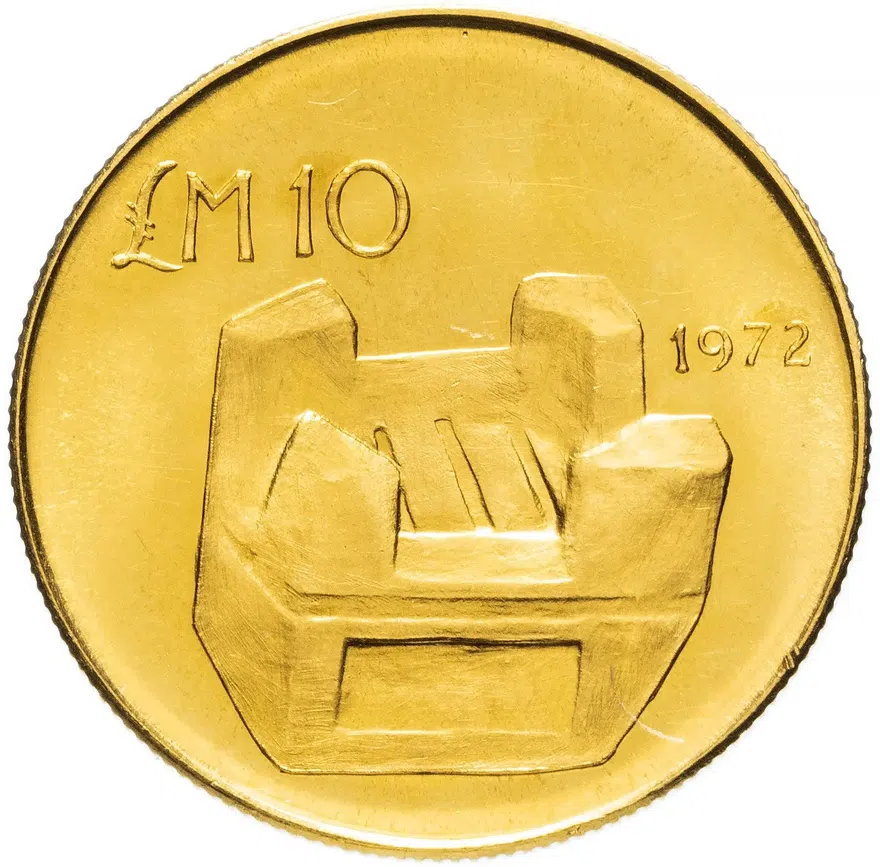 Мальта 10 лир (liri) 1972   Кенуз