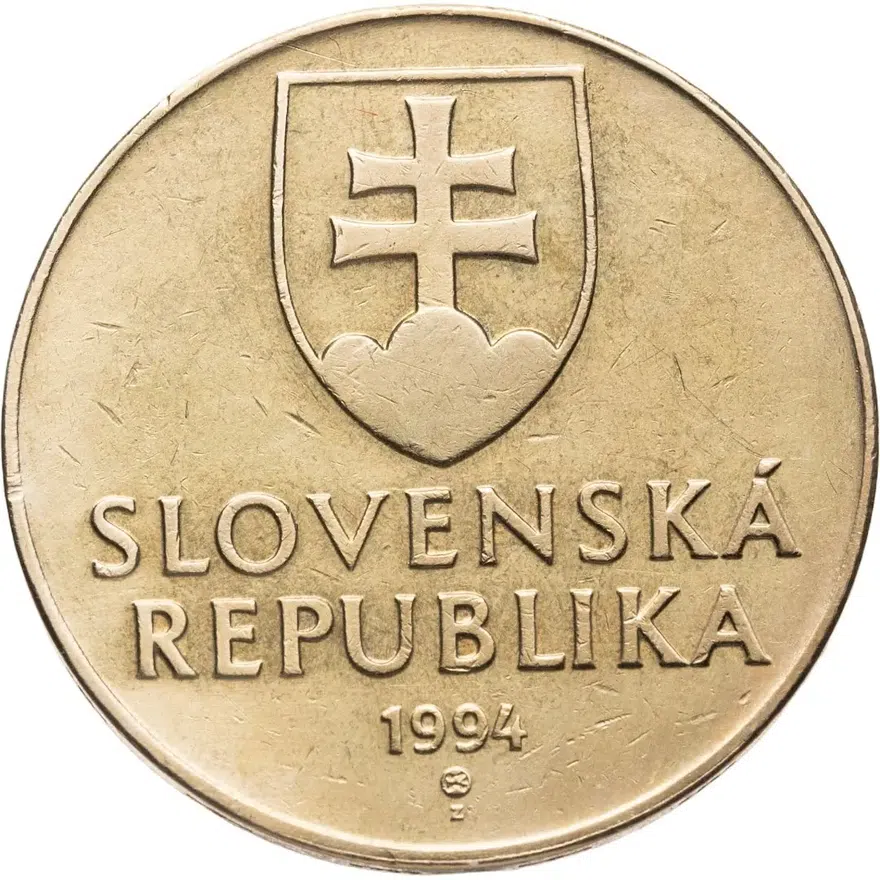 Словакия 10 крон (korun) 1994, реверс