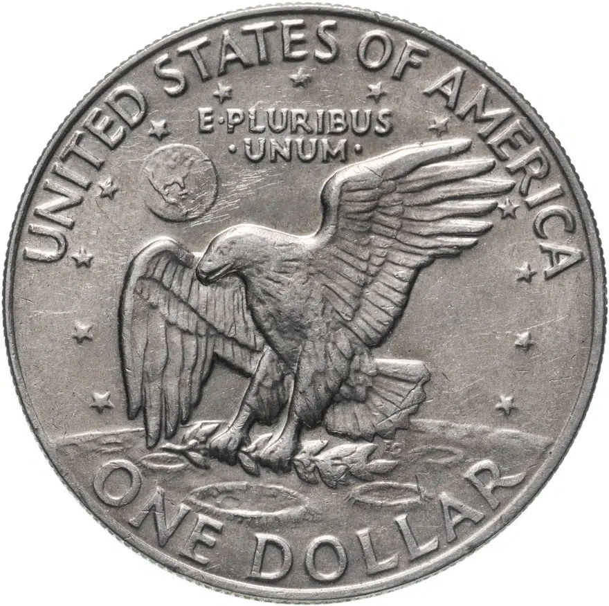 США 1 доллар (dollar) 1974  доллар Эйзенхауэра без обозначения монетного двора, реверс