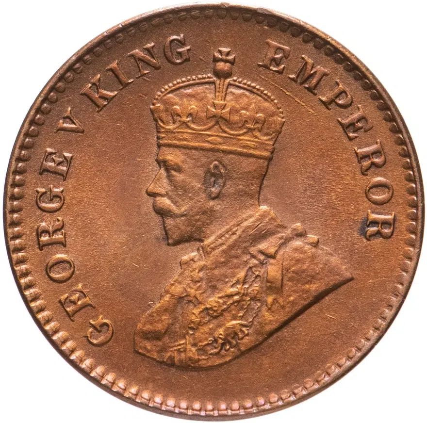 Индия (Британская) 1/12 анны (anna) 1930, реверс