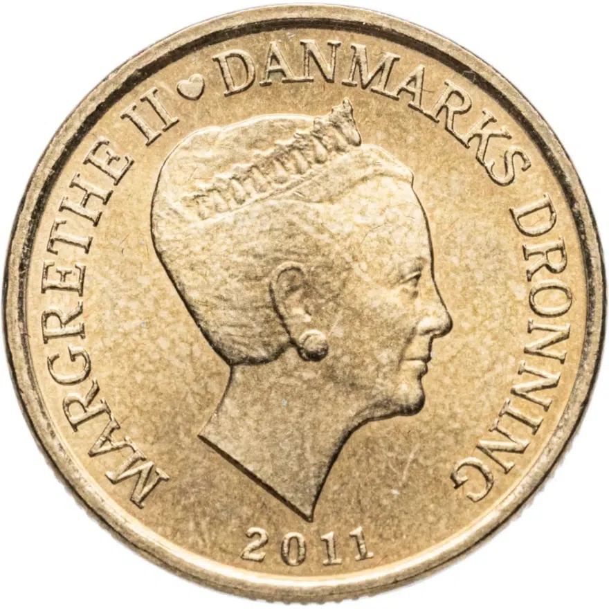 Дания 20 крон (kroner) 2011  Корабли - Эмма Маэрск, аверс