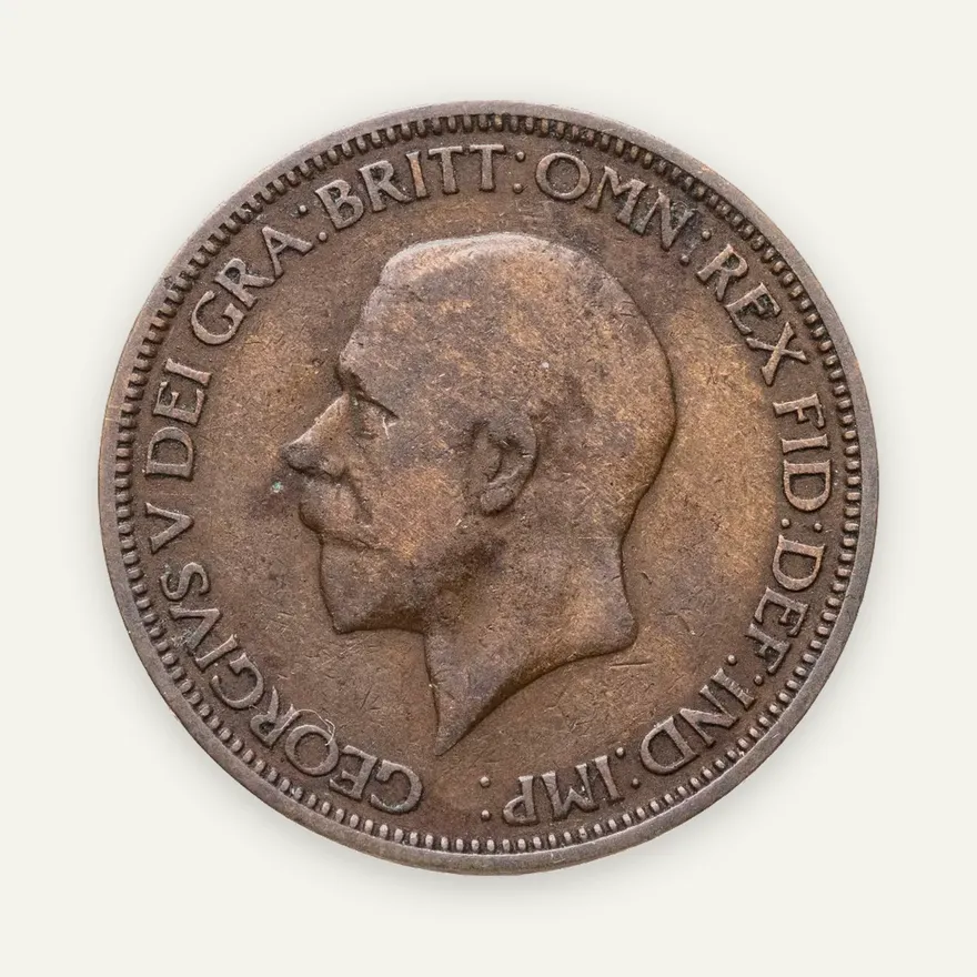 Великобритания 1/2 пенни (penny) 1936, реверс