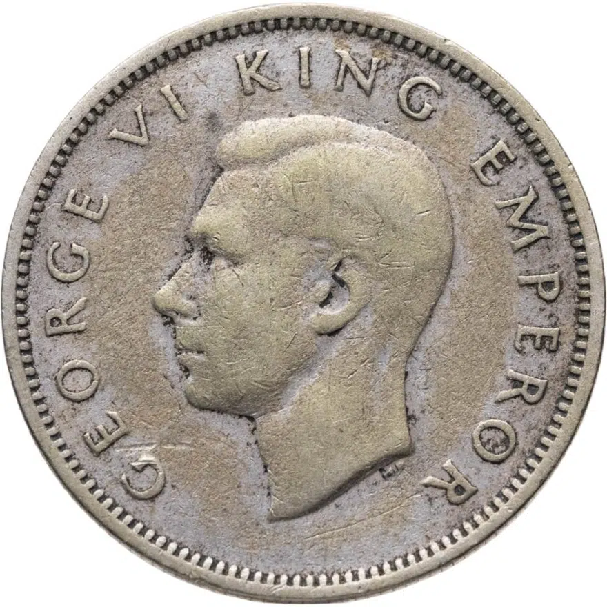 Новая Зеландия 1 шиллинг (shilling) 1946