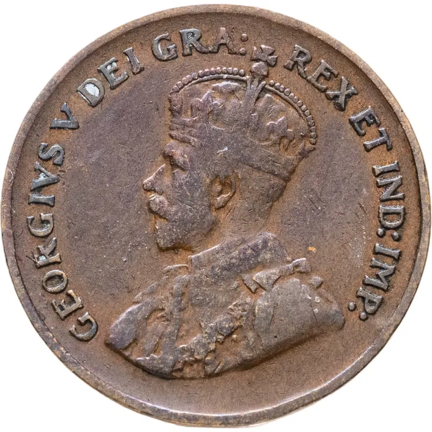 Канада 1 цент (cent) 1933, реверс