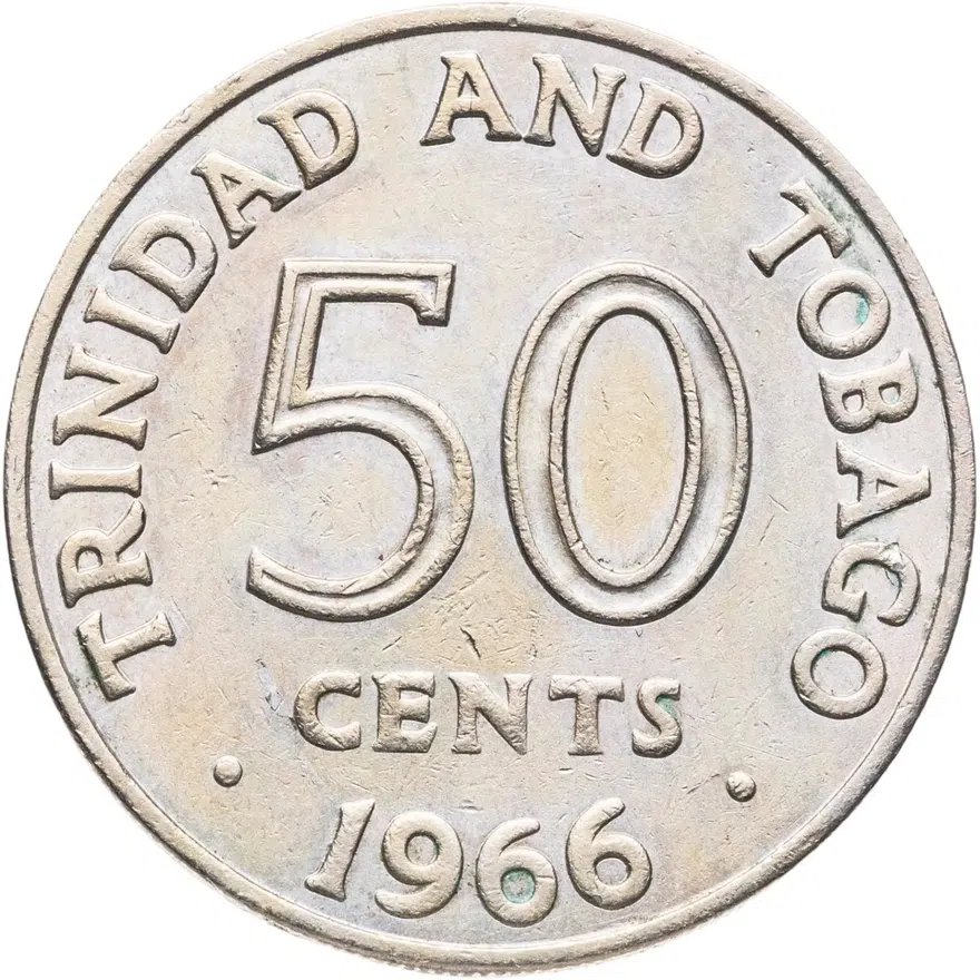 Тринидад и Тобаго 50 центов (cents) 1966, реверс